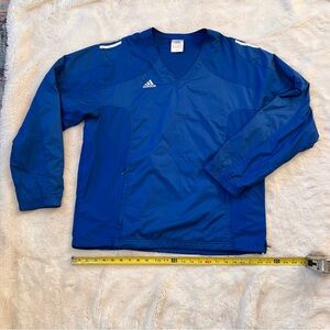 Adidas Royal Blue Clima-Lite Pullover Windbreaker - Medium